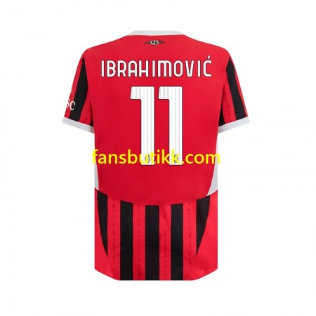 Fotballdrakt AC Milan ibrahimovic 11 Hjemmetrøye 2024-2025 Kortermet